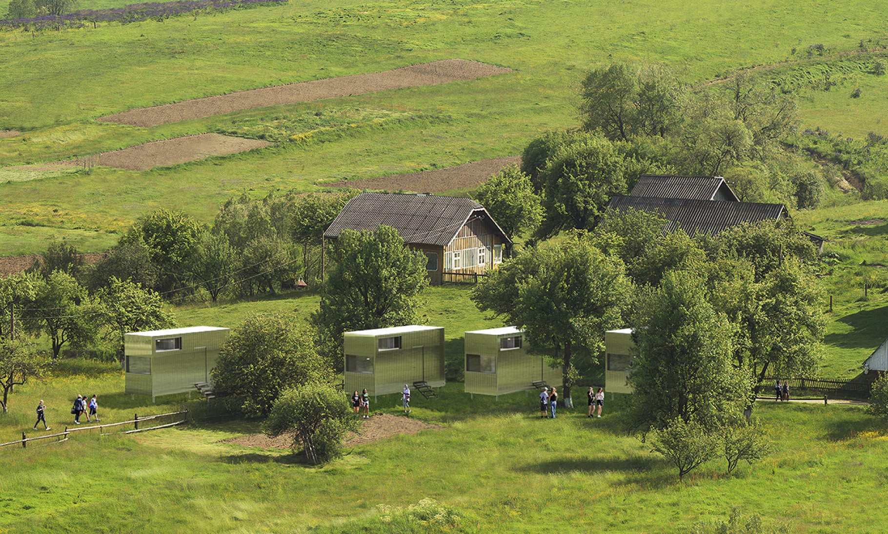 Vsimdim посеред села